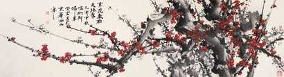 荣宏君 2005年作 梅花 镜心